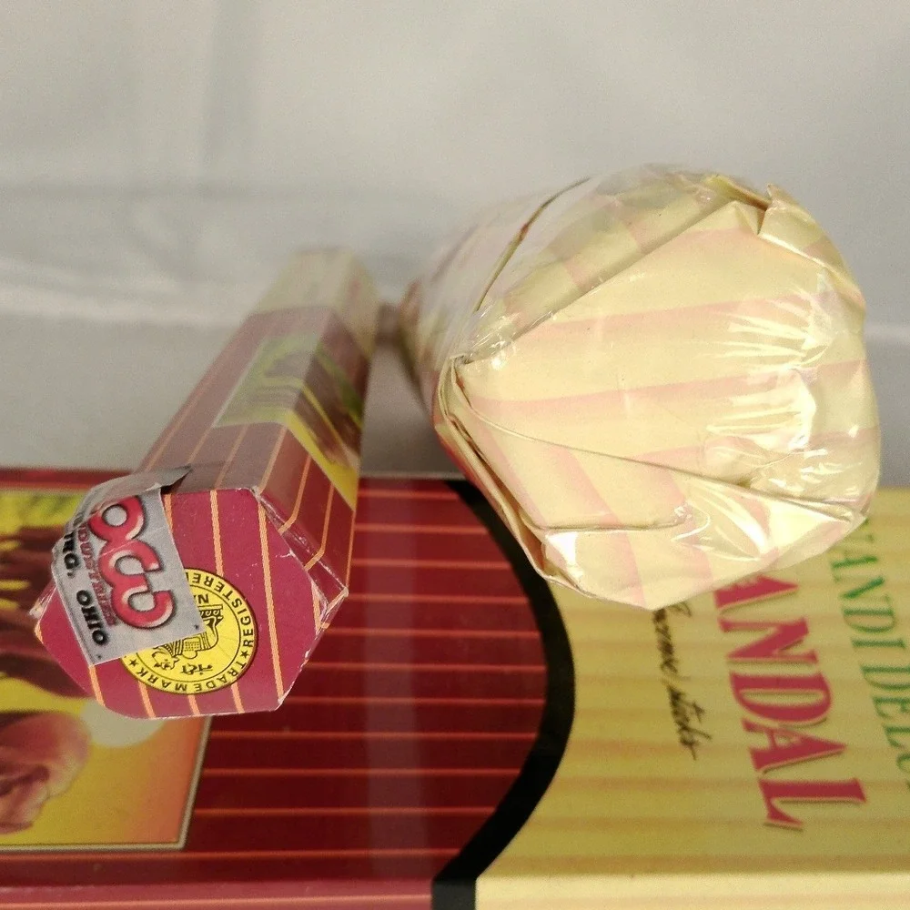 New‎ Nandi Deluxe Sandal Incense Sticks Handrolled in India Sandalwood Fragrance
